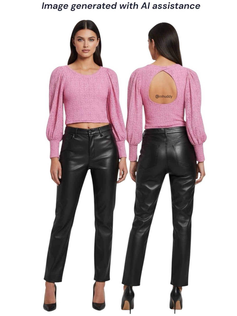 Good American size 4 black Good Classic Faux Leather Pants
